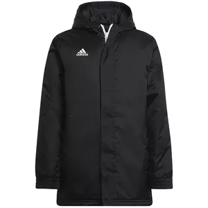 Bērnu jaka ADIDAS Entrada 22 Stadium Black H57569 – viegla sporta jaka ar garām piedurknēm