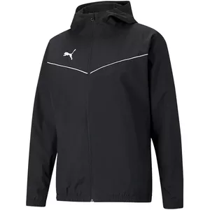 PUMA teamRISE All Weather Jacket Black Waterproof Breathable