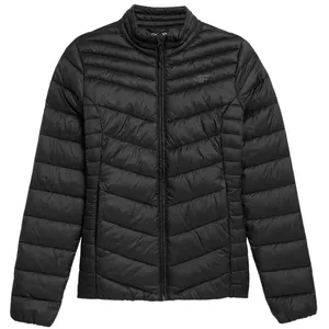 Women's down jacket 4F F094 deep black lightweight warm