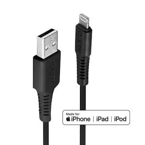 USB to Lightning Cable Lindy 0.5m Black