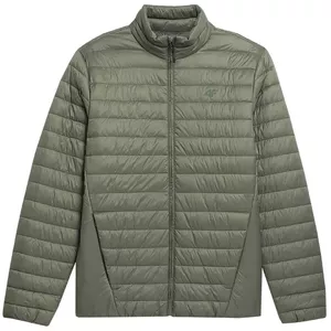 Men's down jacket 4F M084 olive lightweight water-resistant