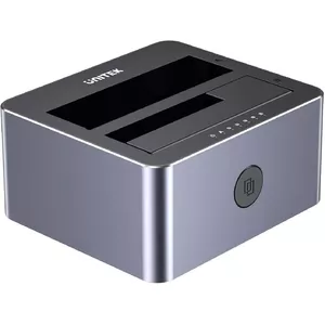Docking Station Unitek 51642 for 2.5"/3.5" SATA drives, USB-C 10Gbps, 2-bay, aluminium