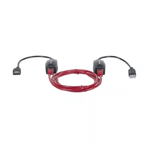Manhattan USB-A Line Extender Black 60m RJ45 Cat5e/Cat6