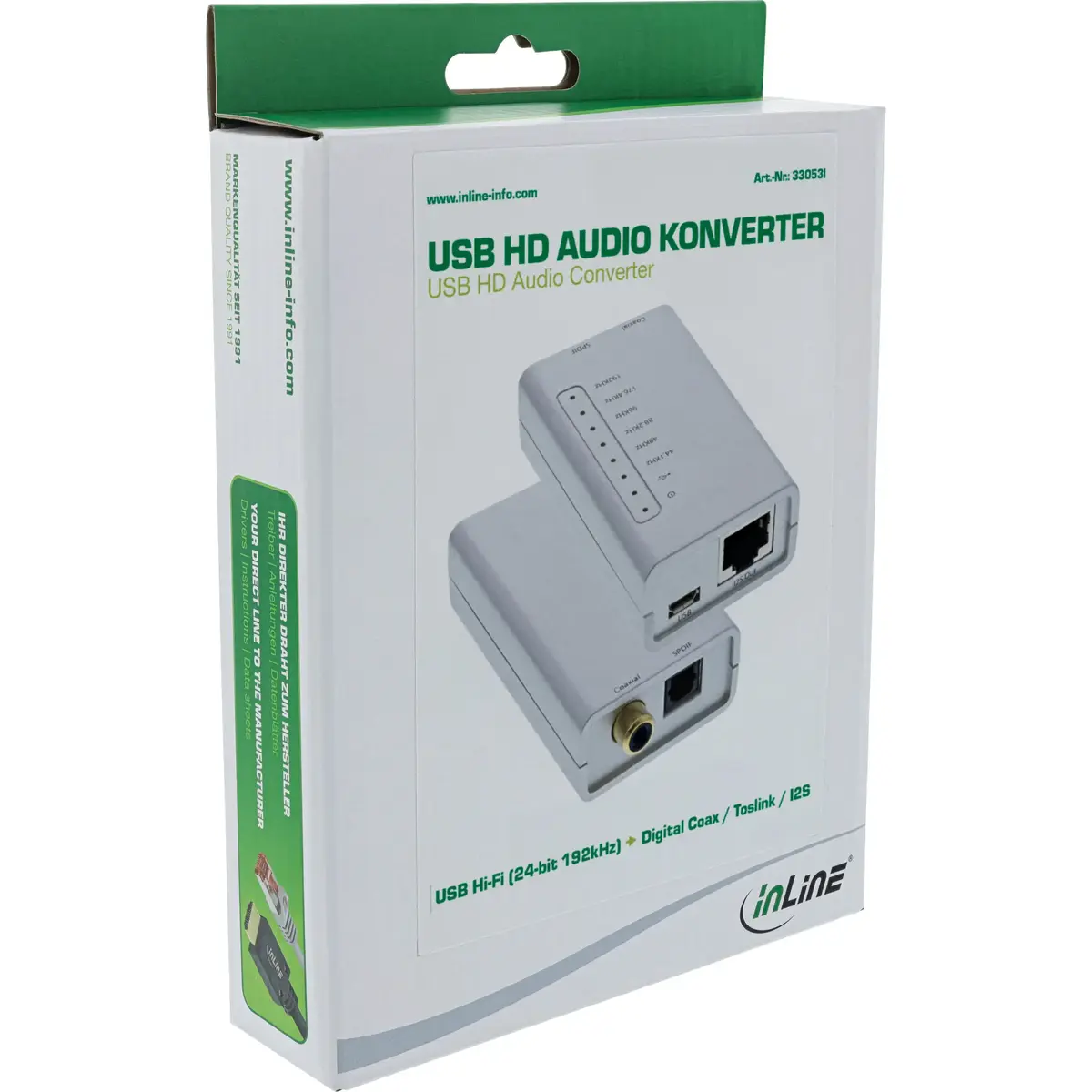 InLine 33053I USB HD Audio Adapter Converter Photo 4