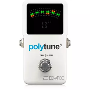 TC Electronic POLYTUNE 3 White ģitāras tuneris Ieejas pretestība 1000000 Ω