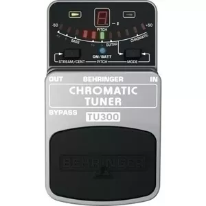 Behringer TU300 Chromatic Tuner Pedal for Guitar and Bass