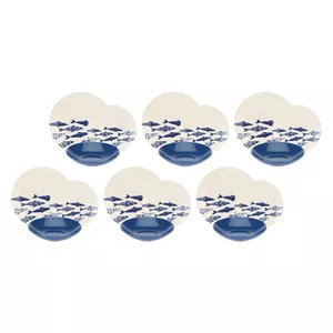 Dinner service Rose&Tulipani R18390TA18 for 6 people, porcelain tableware set