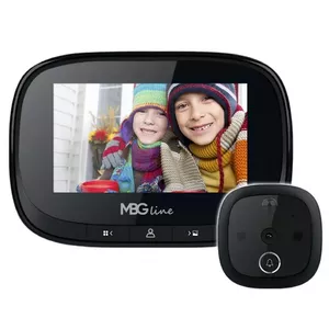 Door viewer camera mbg line SF55 Black Edition 32802 — HD resolution, night vision