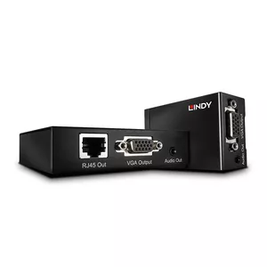 AV transmitter & receiver Lindy 300m Cat.6 VGA and Audio Extender — 1920×1200, 300 m, RJ-45