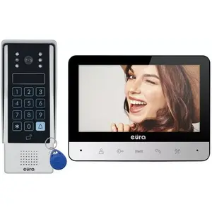 Video intercom Eura VDP-77A3 with 7-inch color display, wired