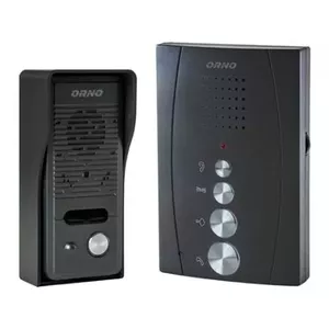 Doorphone set ORNO ELUVIO black OR-DOM-RE-914/B — single-family unit without headphones