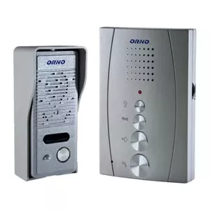 Домофон ORNO OR-DOM-RE-914/G серый, переговорное устройство для входа, проводная/беспроводная совместимость не указана