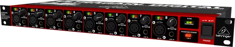 Behringer ULTRAGAIN ADA8200 8-канальный AD/DA конвертер Photo 2