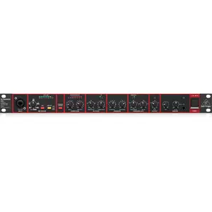 Audio preamplifier Behringer UV1 — input impedance 4000 Ω, 15 W, 483×150×44 mm, black/red
