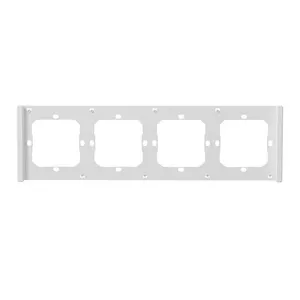 Wall frame for Sonoff M5-4C-80-FW switch — quadruple white