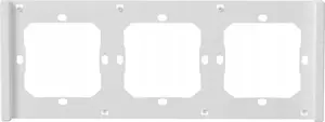 Wall-mounted Sonoff 3-Gang Switch Frame M5-80 White for 3 rocker modules