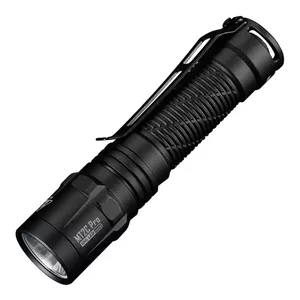 Hand flashlight Nitecore MT2C Pro, compact aluminium LED, USB-rechargeable, 50 lm min, waterproof 2 m, shockproof, 117.5 mm, 64 g, black