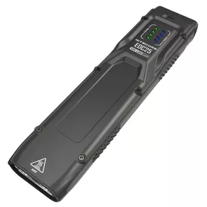 Тактический фонарь Nitecore EDC25 — двойной LED, 15 лм, алюминиевый корпус, USB-зарядка, IP54, ударопрочный, чёрный