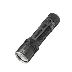 Ручной фонарь Nitecore EDC35, 40 светодиодов, 6000 мА·ч, IP68, алюминий/нержавеющая сталь, 171 г, чёрный