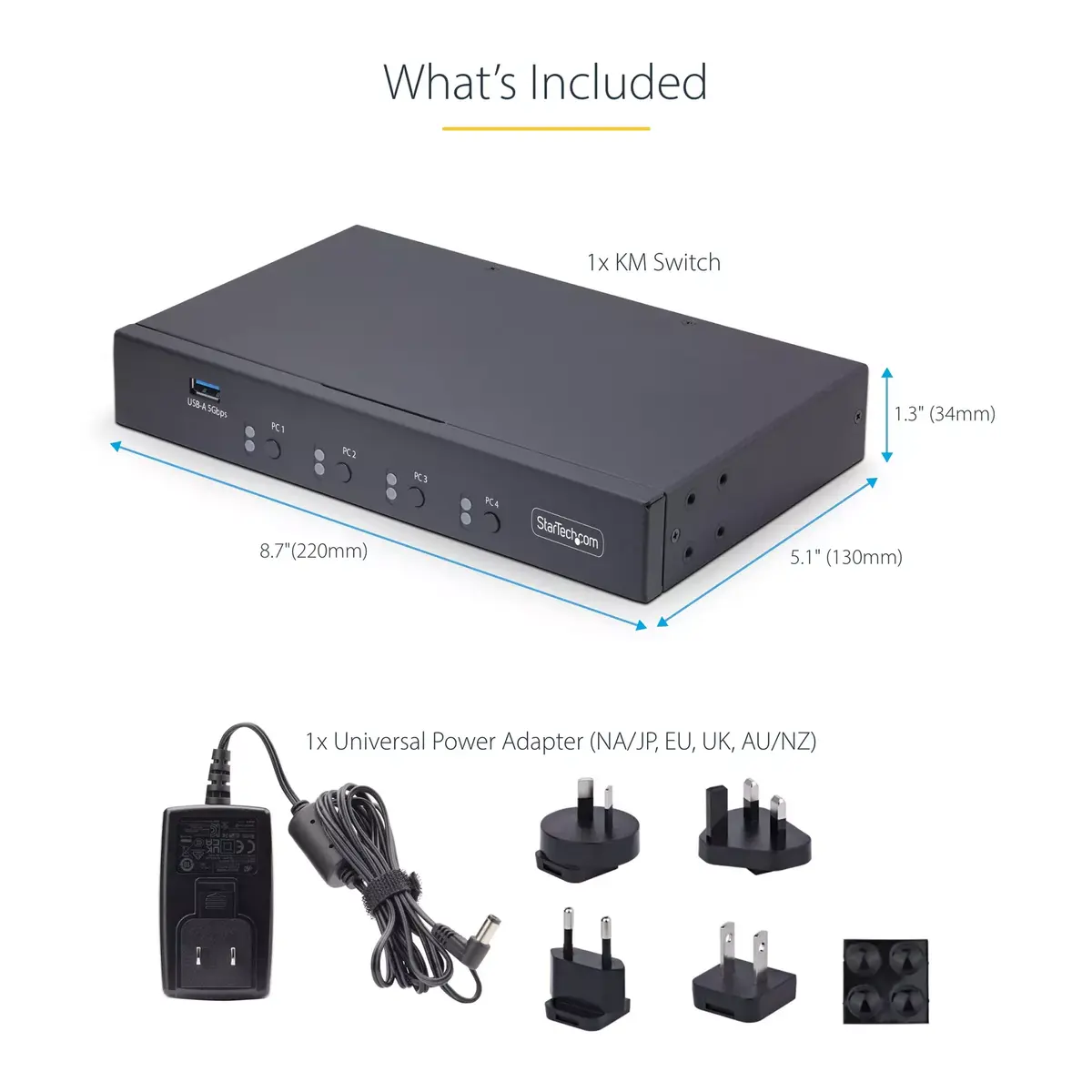 4-Port KM Switch StarTech.com GL3523 Photo 10