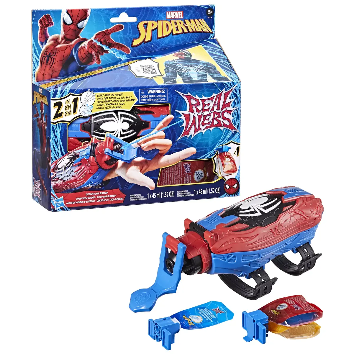 Игровой бластер перчатка Marvel Spider-Man Real Webs Ultimate Web Blaster Photo 3