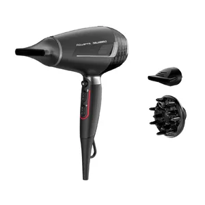 Фен Rowenta K/Pro Stylist CV887L 2200 Вт Черный AC мотор с функцией ионизации, холодным обдувом, диффузором и концентратором