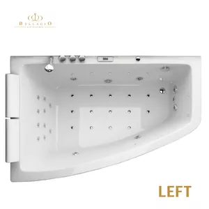 Vanna Bellagio Luxury MT-IR1803L 180x120 cm kreisā ar ūdens un gaisa masāžu