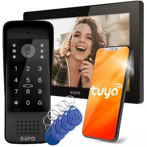 Video intercom Eura VDP-86A3 10" monitor, black, Tuya compatibility
