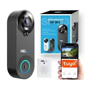 Video intercom MBG SF W3 black, 2-wire connection, 7" display