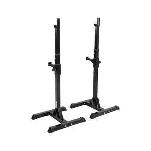 Adjustable barbell racks Rebel RBA-2402 – adjustable support heights for barbells, steel construction, gym equipment