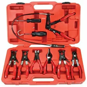 Pliers for Self-Locking Bands Silver 10621, set of 9 pieces