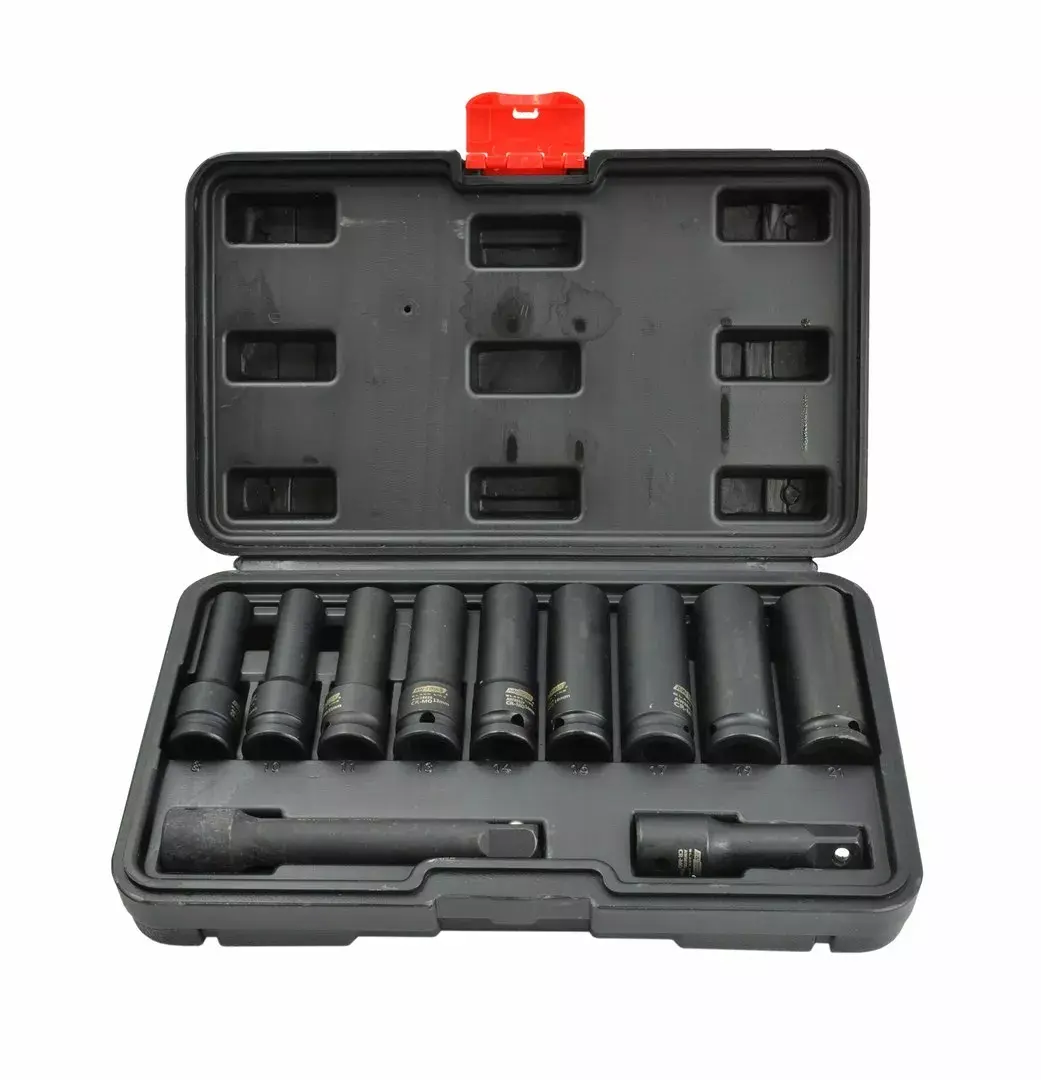 AWTools 1/2" Drive Long Socket Set 11 pcs Photo 2