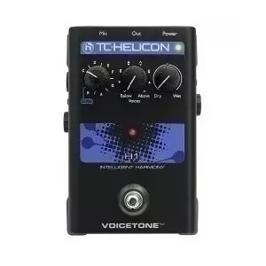 Vocal harmonizer TC-Helicon VoiceTone H1 — pitch correction and reverb effects for live and studio vocals