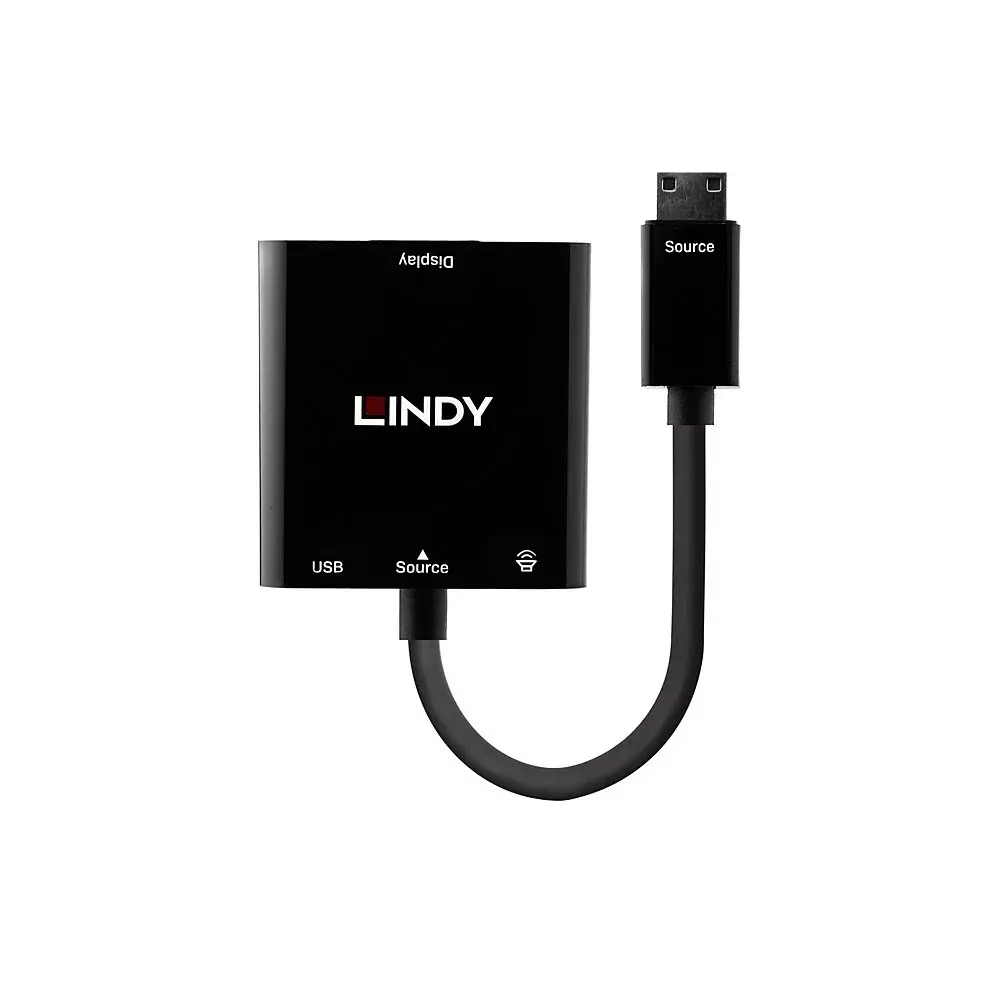 Lindy Mini HDMI C uz VGA ar audio 38286 Photo 2