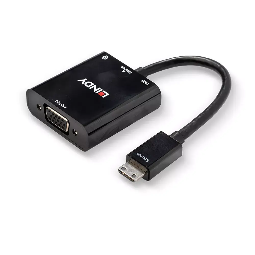 Lindy Mini HDMI C uz VGA ar audio 38286 Photo 3