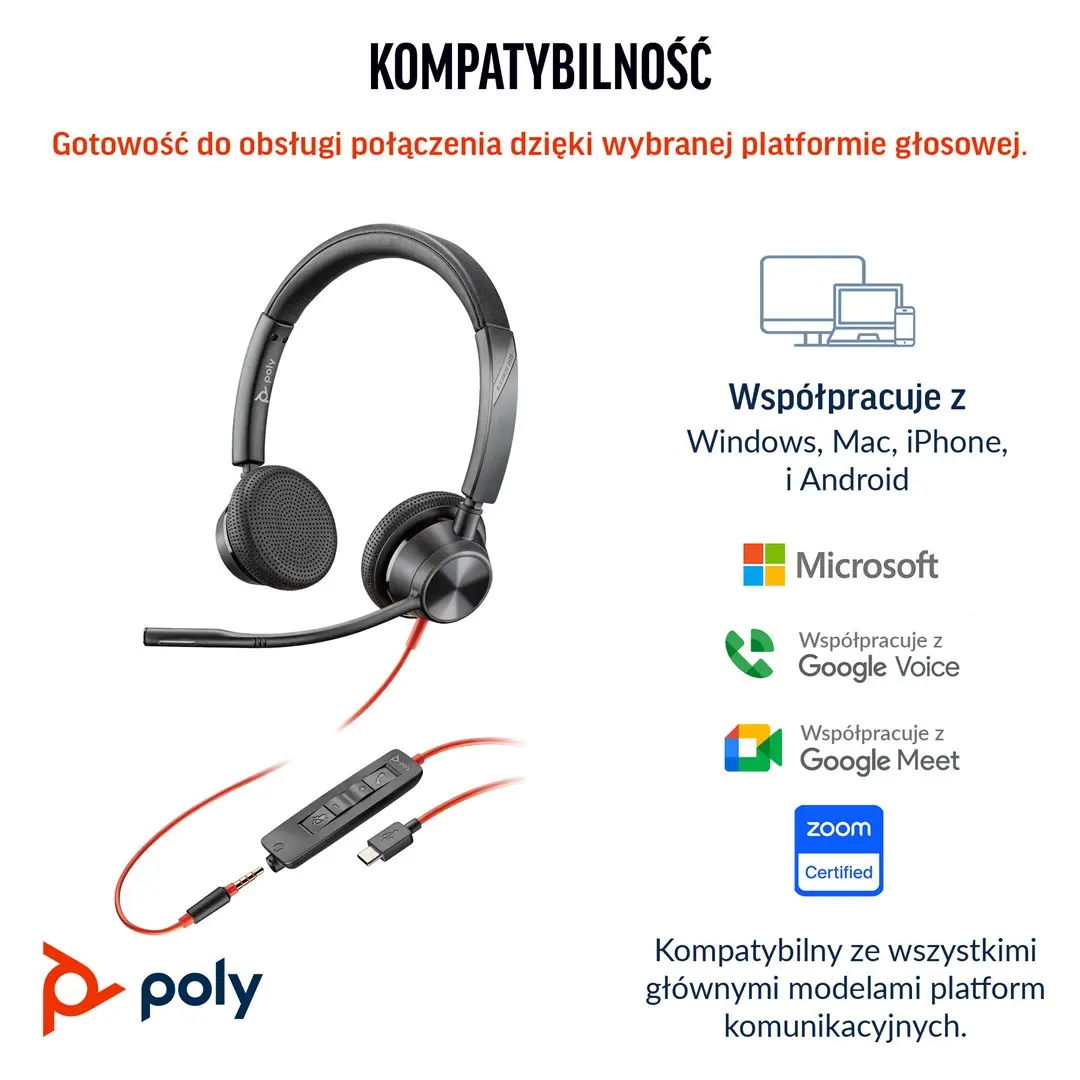 Austiņas Poly Blackwire 3325 Photo 11