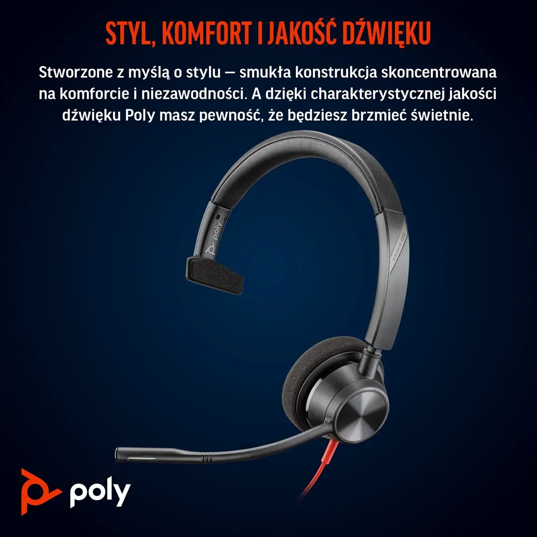 Моногарнитура HP POLY Blackwire 3310 Photo 23