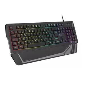 Natec Genesis Rhod 350 RGB Gaming Keyboard USB Full-size Membrane Spanish QWERTY Black