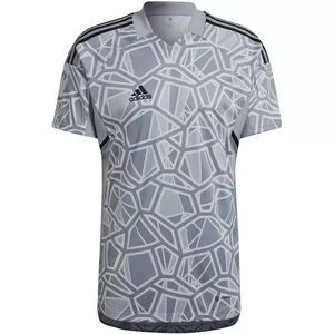 Vārtu sarga krekls vīriešu Adidas Condivo 22 ar īsām piedurknēm pelēks HB1622