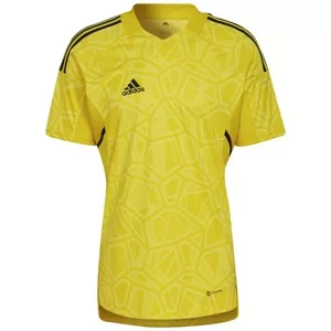 Vārtsarga krekls adidas Condivo 22 ar īsām piedurknēm dzeltenā krāsā XL