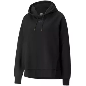 PUMA HER Hoodie TR Sieviešu Džemperis Melns Kokvilnas Maisījums