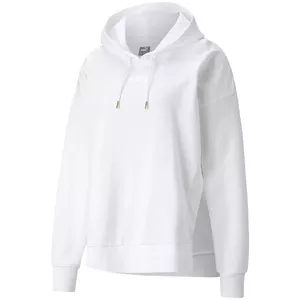 Худи PUMA HER Hoodie TR белое из хлопкового смесового материала с капюшоном