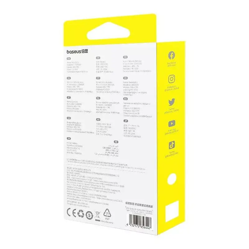 Baseus Free2Draw 3in1 USB kabelis 100W 1,1 m Photo 8