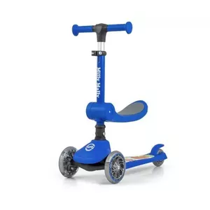 Kids tricycle scooter milly mally 5753 Fuzzy Blue — toddler ride-on with three wheels