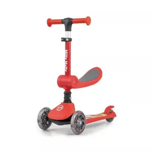 Scooter milly mally Fuzzy Red 5752 — 3-wheel adjustable-height children's scooter