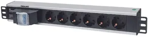 Intellinet 19" 1.5U Rackmount 6-Way Power Strip German Type 1.6m Power Cord