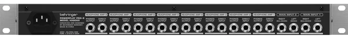 Наушниковый усилитель Behringer HA8000 Photo 3