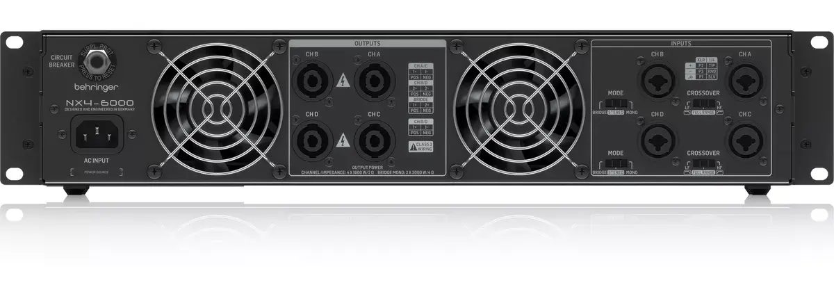 Behringer NX4-6000 4-Channel Power Amplifier Photo 4