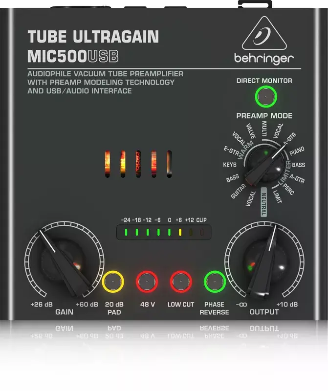 Behringer MIC500USB аудиопредусилитель Photo 2