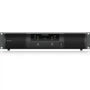 Audio amplifier Behringer NX1000 — Class D, 500 W peak per channel, XLR/1/4" TRS, 220–240 V, black